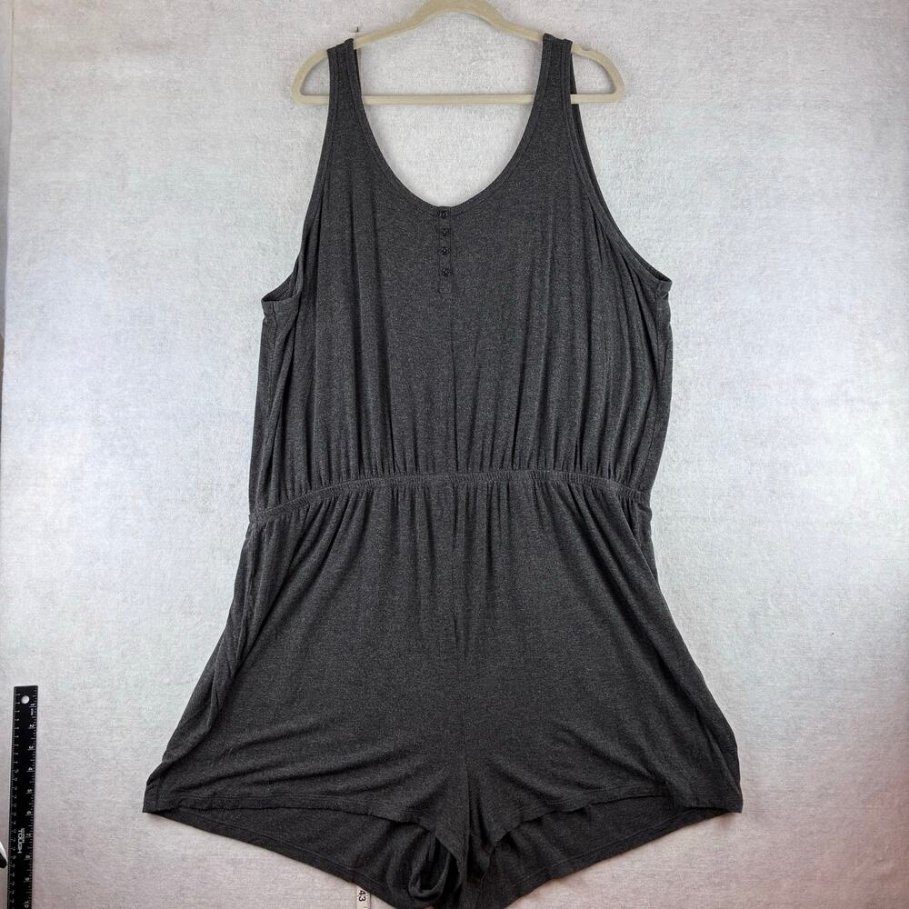 Torrid Charcoal Gray Sleeveless Pajama Romper